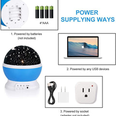 Star Moon Night Light