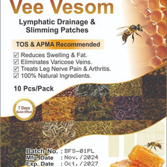 Vee Vesom Lymphatic Daiamage & Sliming Patches (20 Patches)
