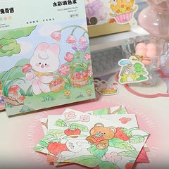 Cartoon Art Coloring Painting Set for Kid's